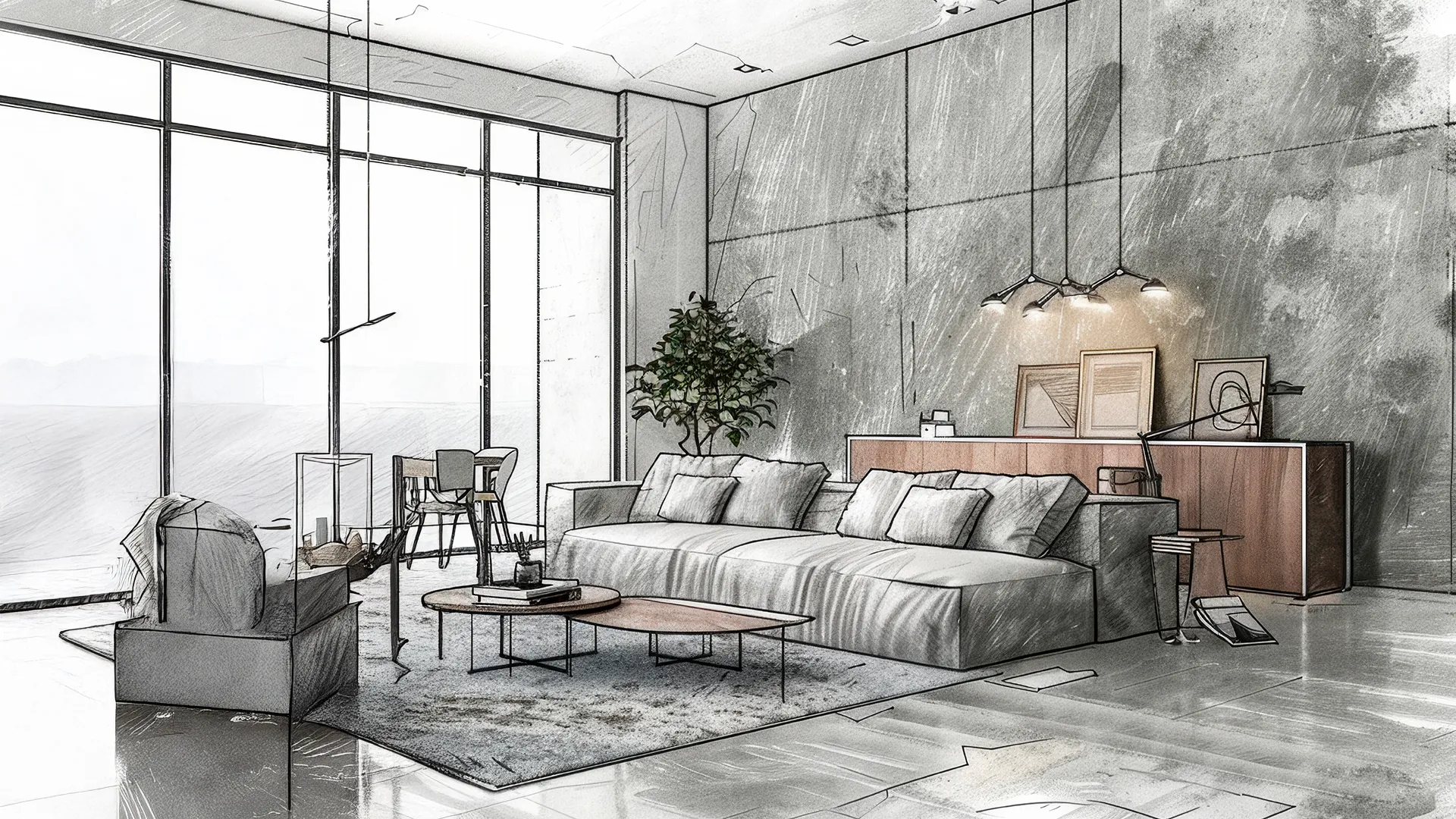 Staged Living Room Example